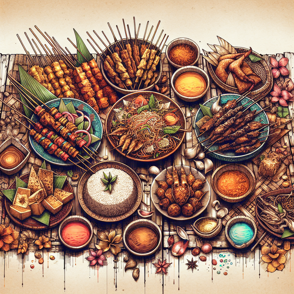 Kreasi Artistik dalam Sketsa Makanan Tradisional Indonesia