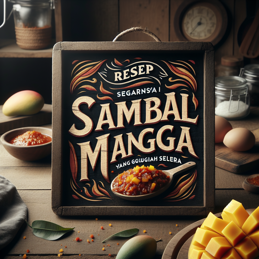 Resep Sambal Mangga: Segarnya Sensasi Pedas yang Menggugah Selera
